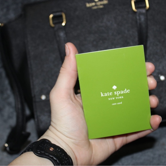 ✨HP ♠️Kate Spade Saffiano Leather Laurel Way Jeweled Bow Hadlee Satchel - Picture 8 of 12